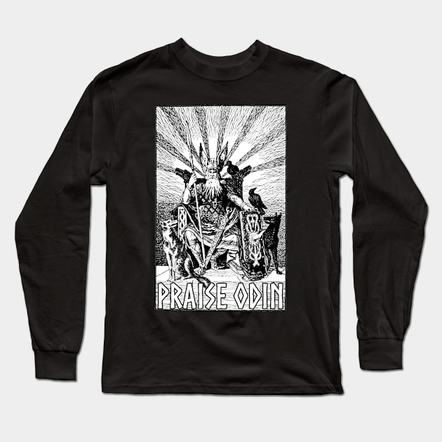 Praise Odin Long Sleeve T-Shirt by artpirate